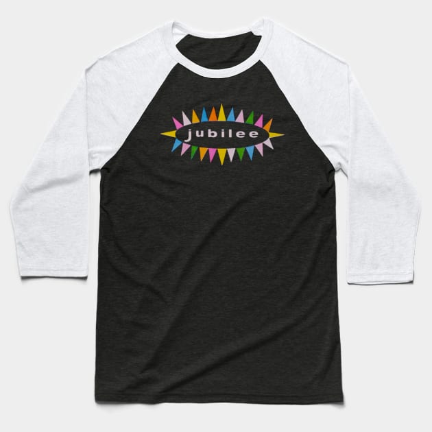 Jubilee Records Baseball T-Shirt by MindsparkCreative